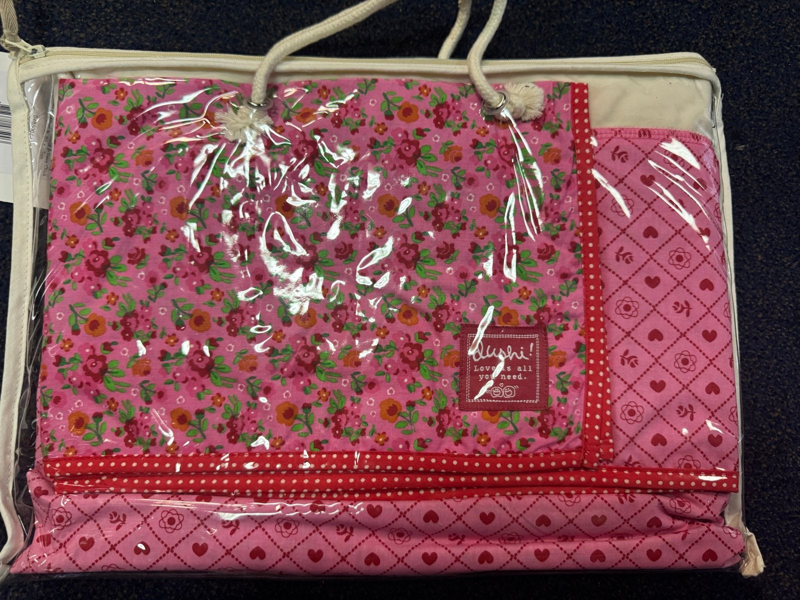 Dushi! Happy Hare dekbedovertrekset roze - Nieuw, Overige merken, Meisje, Dekbedovertrek, Nieuw