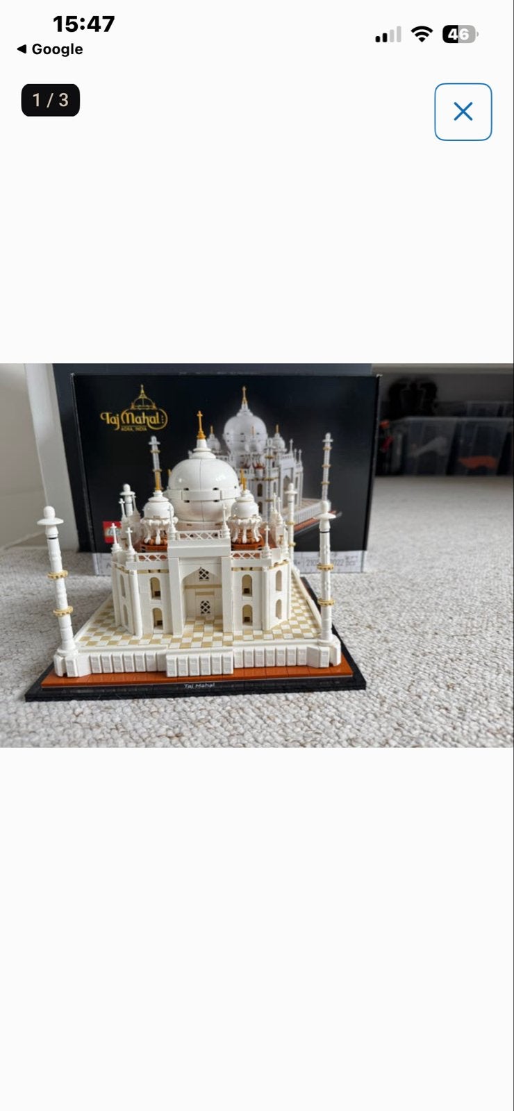 Mooie LEGO Architecture Taj Mahal set 21056 met boekje, Ophalen of Verzenden, Zo goed als nieuw, Overige merken