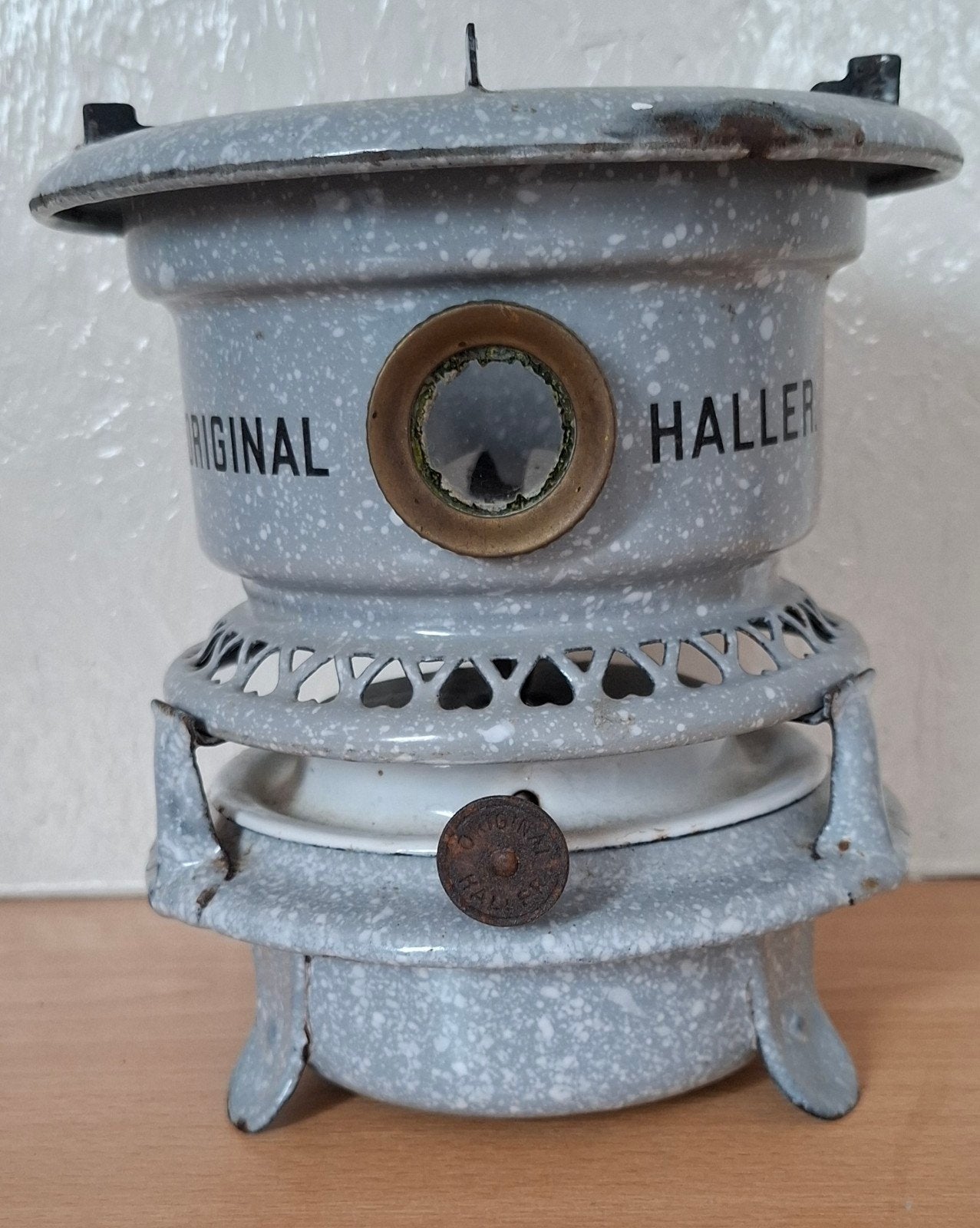 Vintage Haller petroleumstel - 'Original' emaille, Ophalen of Verzenden