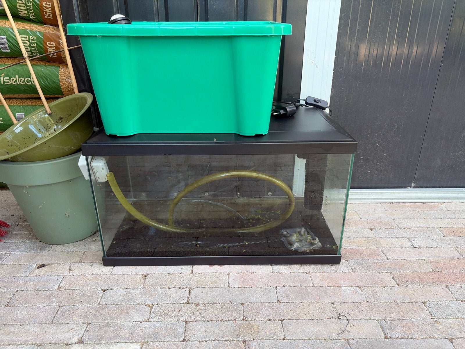Gratis Aquarium met toebehoren, Ophalen, Leeg aquarium