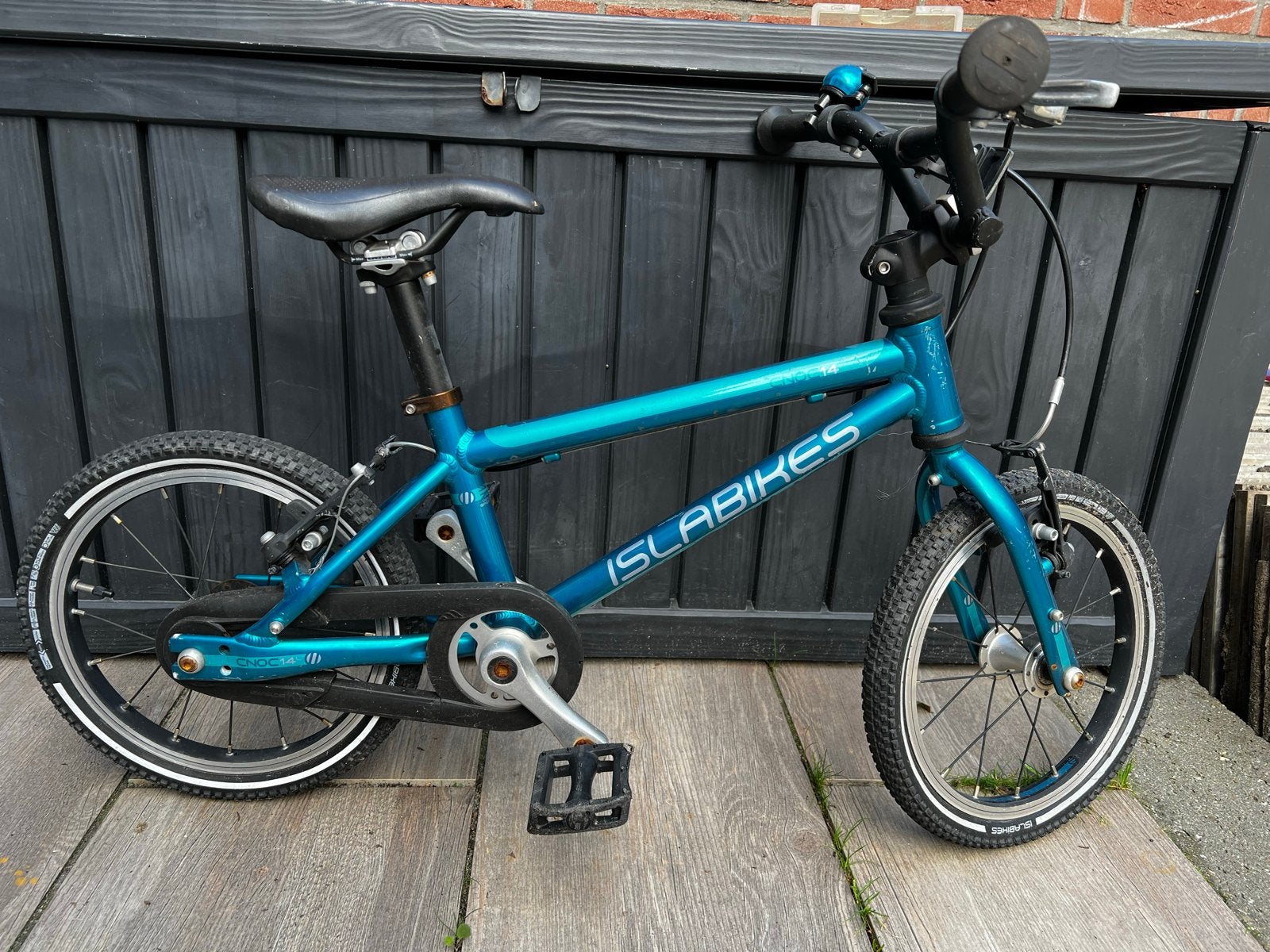 Islabikes Cnoc 14 Kinderfiets - Lichtgewicht en Duurzaam, Ophalen, Gebruikt, Velgrem, Minder dan 16 inch