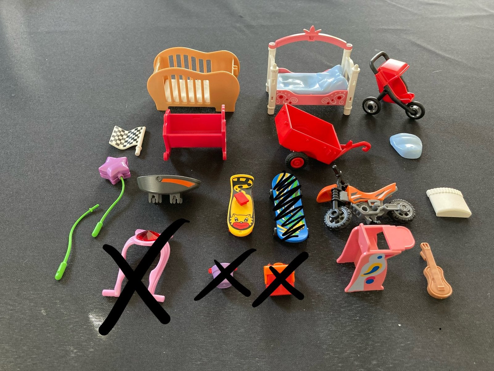 Playmobil kinderstoel, gitaar ed.., Ophalen of Verzenden, Zo goed als nieuw