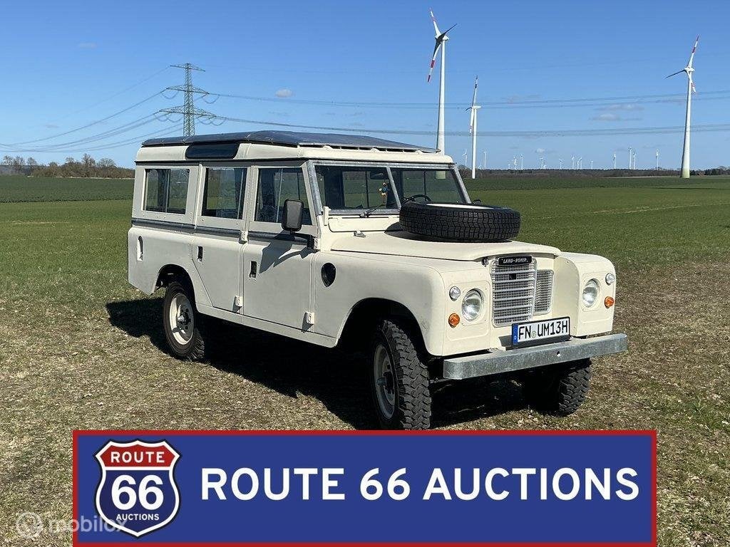 Land Rover 109 Series III | 1977 | Route 66 Auctions, Land Rover, Overige carrosserieën, Zwart, Bedrijf