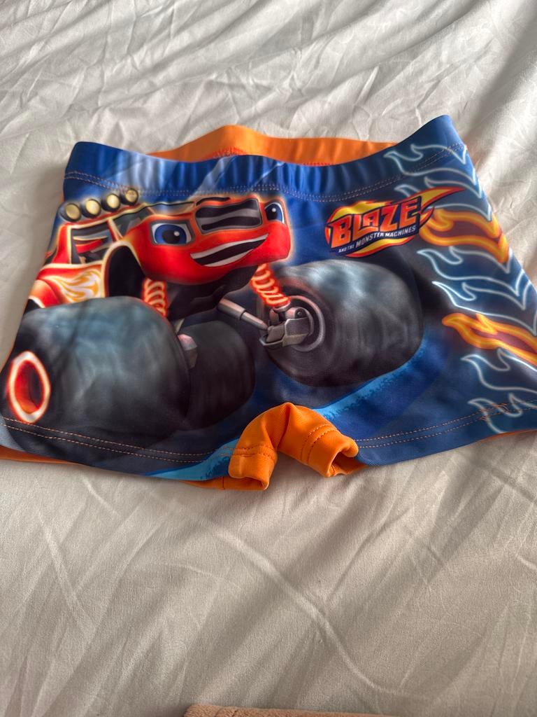 Blaze en de Monsterwielen Zwembroek Maat 110/116, Gebruikt, Overige maten, Ophalen of Verzenden, Zwembroek
