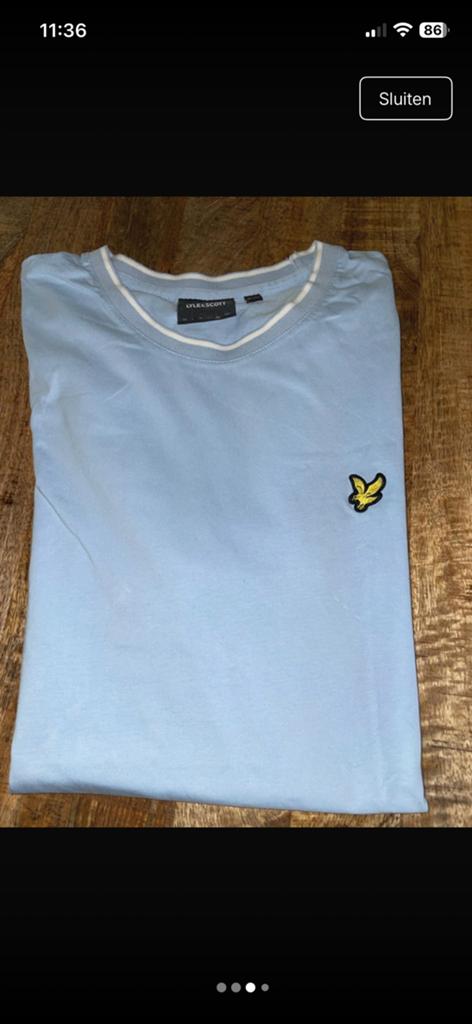 Heren t shirt van Lyle& Scott, Ophalen of Verzenden, Zo goed als nieuw, Maat 56/58 (XL), Blauw