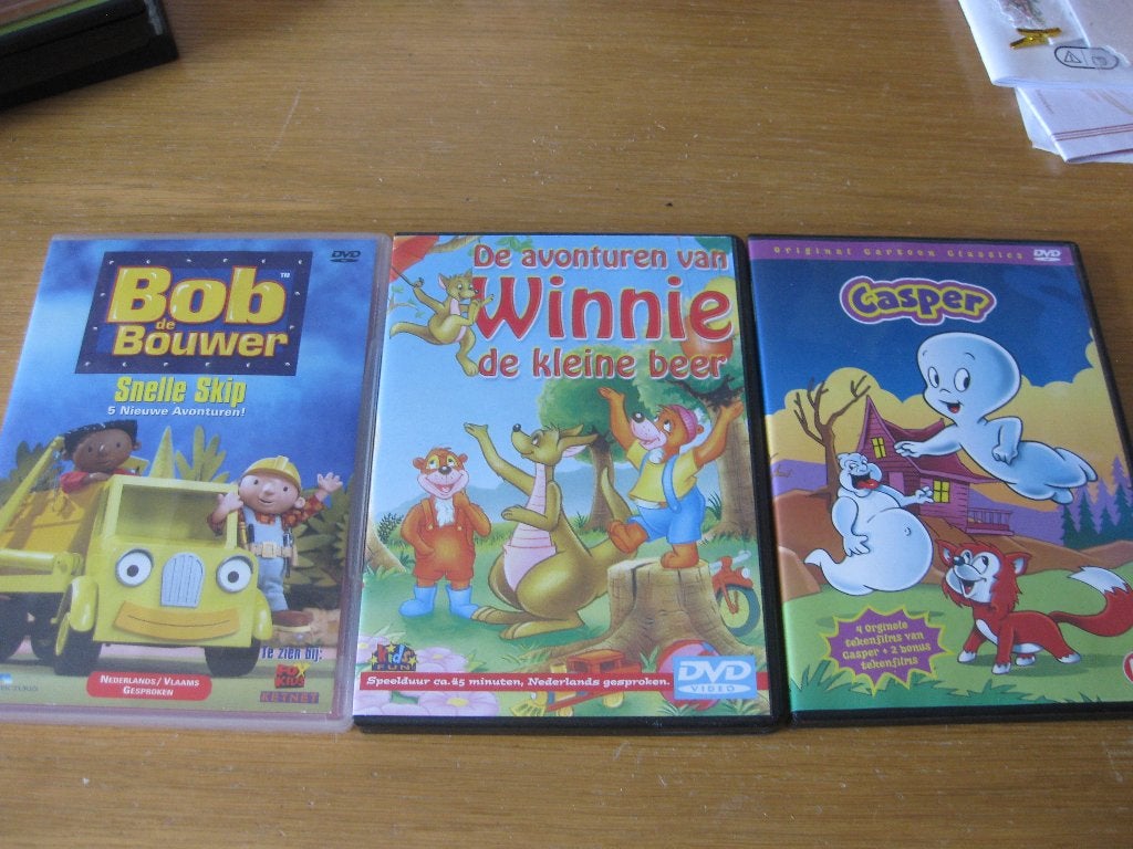 3 tekenfilms, Europees, Tekenfilm, Ophalen of Verzenden, Zo goed als nieuw