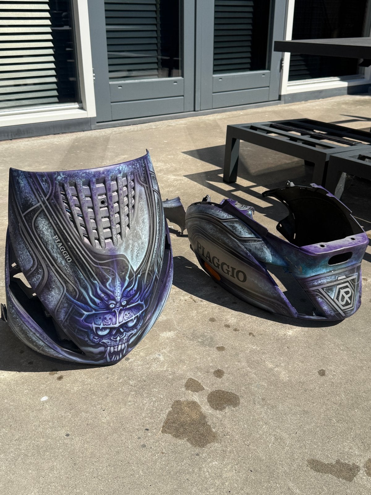 Zip 2000 kappenset custom paint Niels, Fietsen en Brommers, Brommeronderdelen | Scooters, Ophalen of Verzenden, Gebruikt, Kap