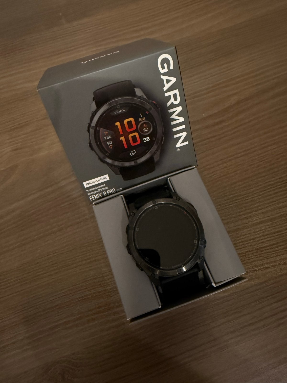 Garmin Fenix 8 PRO 51mm Amoled Sapphire Multisport, Zwart, Ophalen of Verzenden, Zo goed als nieuw, Waterdicht