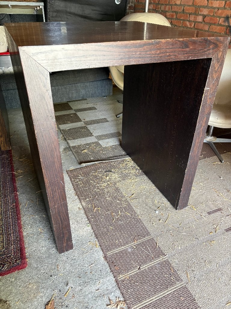 Robuuste Massief Houten Bartafel / Statafel -Donkerbruin, Ophalen, Gebruikt