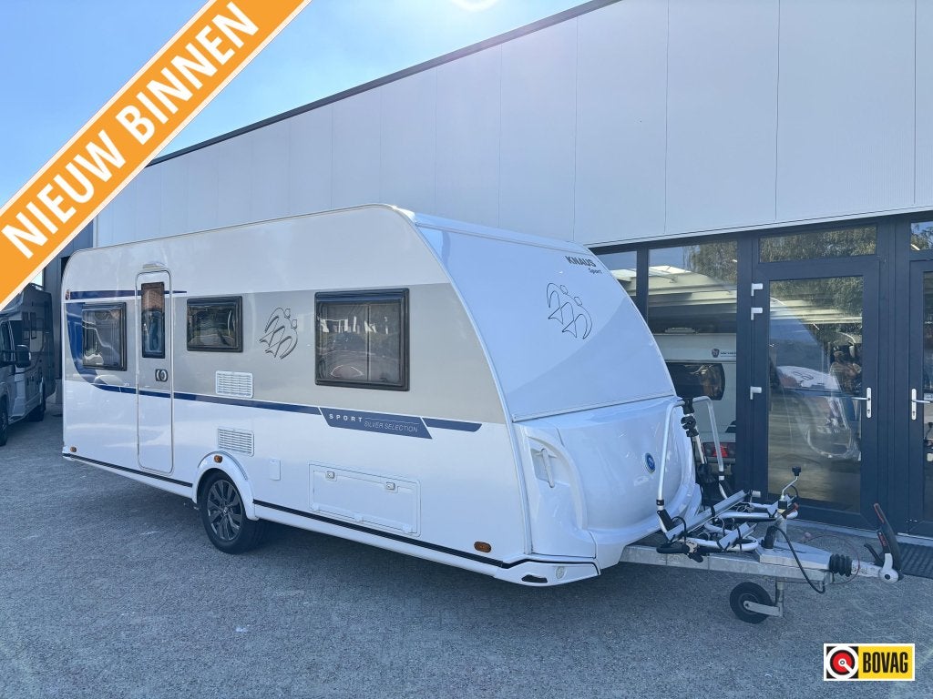 Knaus Sport Silver Selection 500 EU UNICO VOORTENT, Rondzit, Bedrijf, Serviceluik, 5 tot 6 meter
