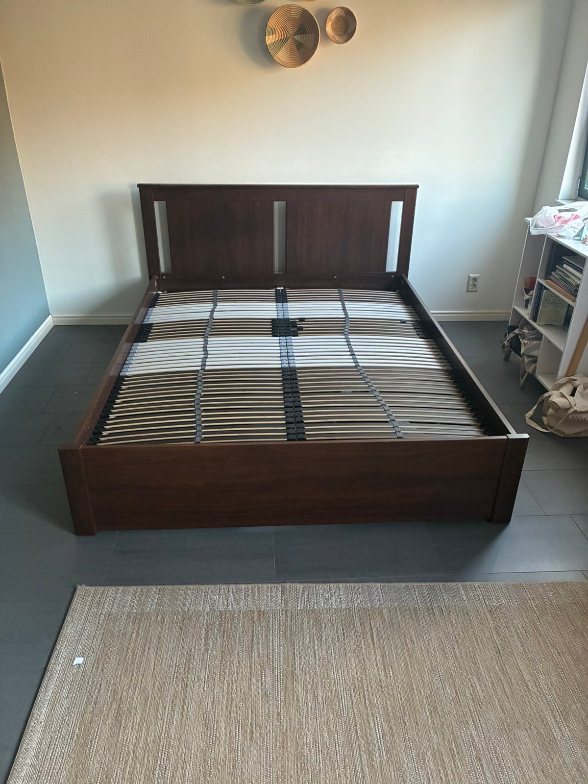 IKEA SONGESAND bed 160x200 cm inclusief lades en lattenbodem, Huis en Inrichting, Ophalen, Gebruikt, Tweepersoons