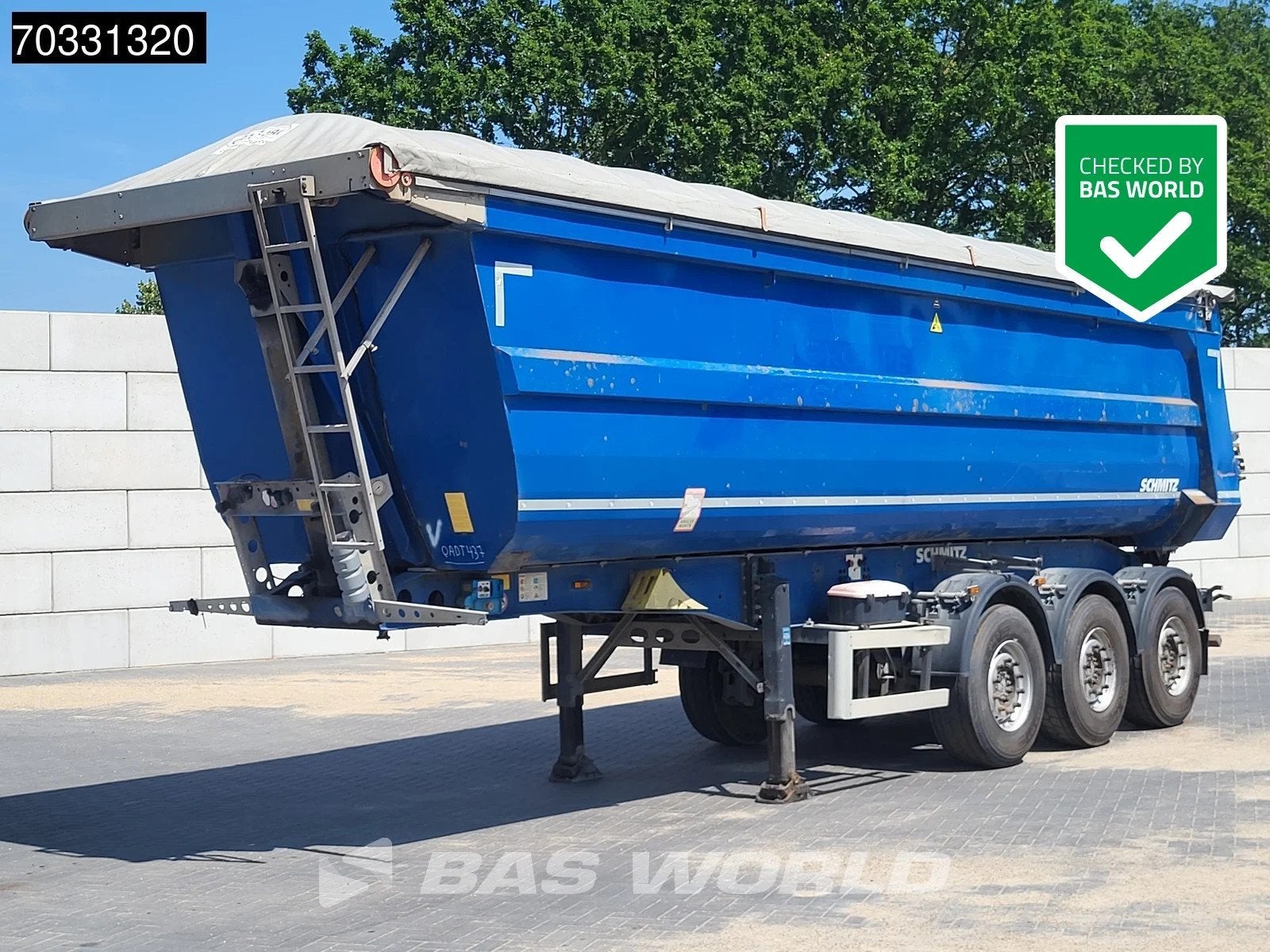 Schmitz SGF*S3 Cramaro 34m3, Auto's, Vrachtwagens, Bedrijf, Te koop, Aanhangers en Opleggers, Overige brandstoffen, Blauw, Stof