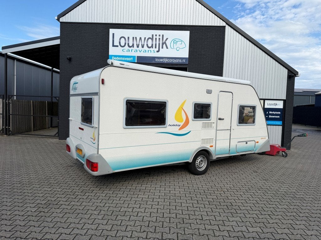 EIFELLAND Holiday 500 TK ’02 (6 pers., Stapelbed), Caravans en Kamperen, Caravans, Overige typen, 7 tot 8 meter, Bedrijf, Treinzit