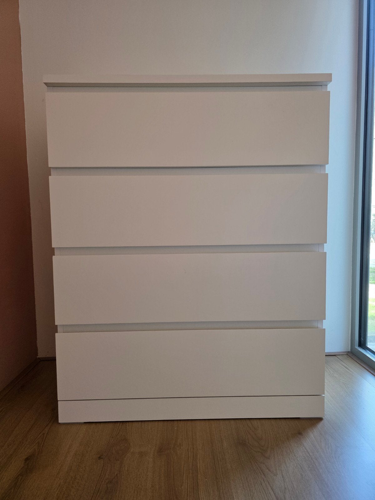 IKEA Malm ladekast wit, 4 laden (80x48x100 cm), Huis en Inrichting, Ophalen, Gebruikt, 100 tot 150 cm, 50 tot 100 cm