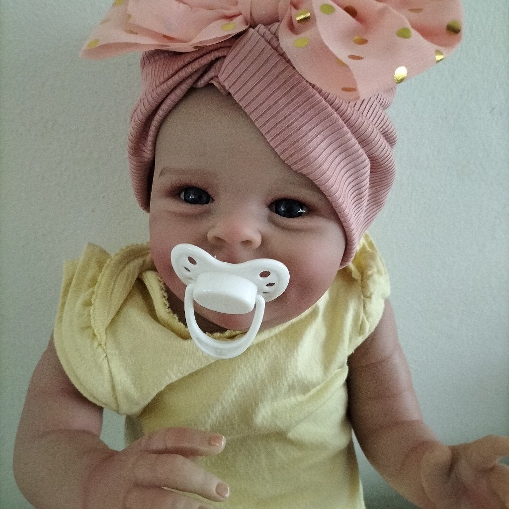 Reborn baby meisje 50 cm, Ophalen of Verzenden, Nieuw, Babypop, Levensecht of Reborn