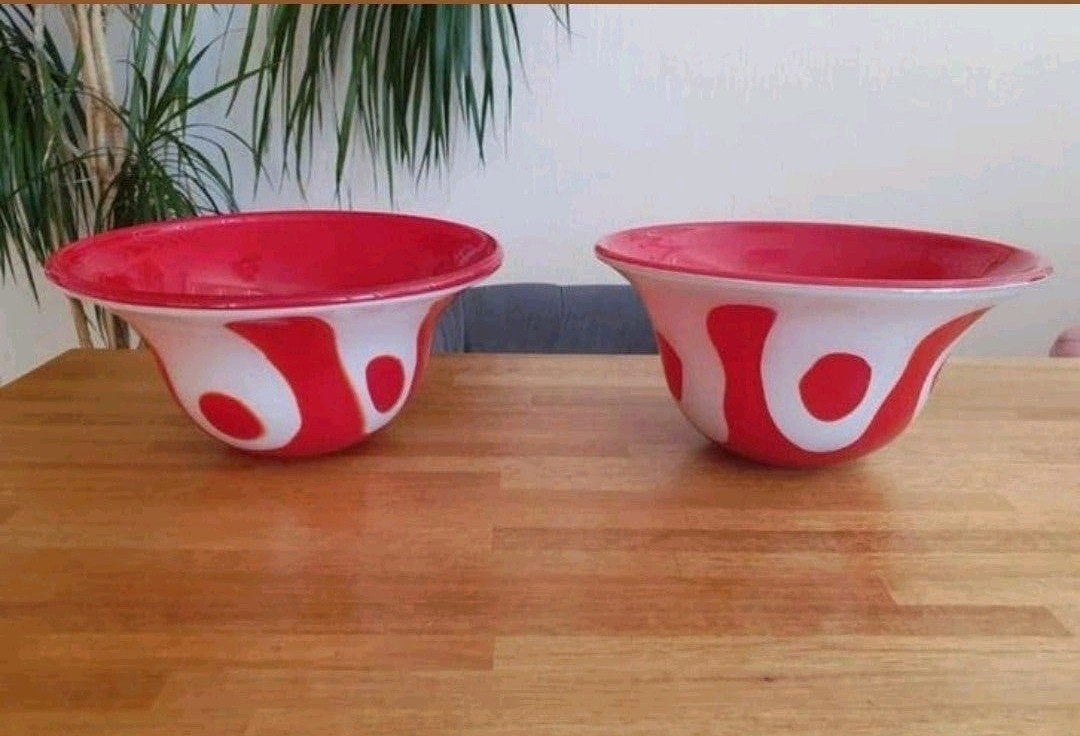 Vintage handgeblazen schalen van Murano glas, Antiek en Kunst, Ophalen of Verzenden