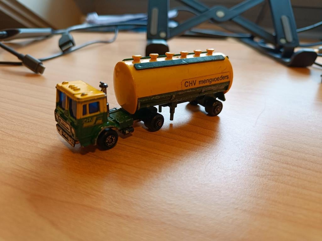 Shinsei Mini power vrachtwagen met trailer 'CHV mengvoeders', Ophalen of Verzenden, Gebruikt, Bus of Vrachtwagen