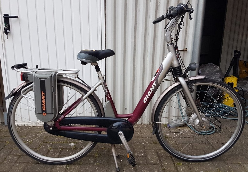 giant twist go double accu elektrische fiets, Fietsen en Brommers, Gebruikt, 47 tot 51 cm, 30 tot 50 km per accu, Ophalen