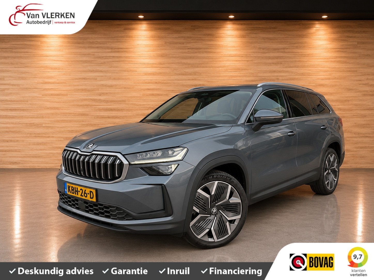 Skoda Kodiaq 1.5 TSI MHEV Business 7p PANORAMADAK, Stof, 4 cilinders, 7 stoelen, Bedrijf
