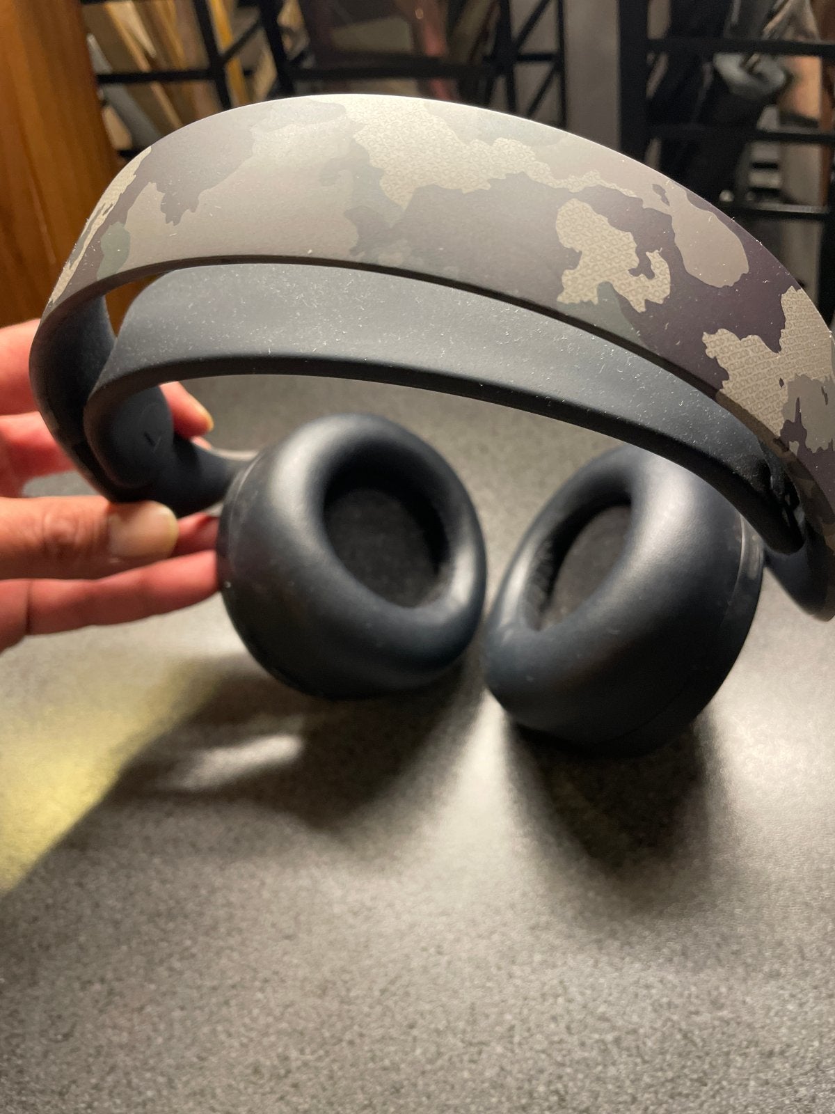 Over-ear koptelefoon met camouflageprint, Audio, Tv en Foto, Overige merken, Meerkleurig, Ophalen of Verzenden, Over-ear