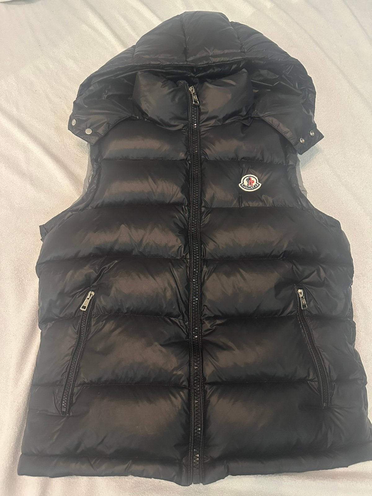 Moncler Maya Bodywarmer Zwart – Maat XL valt als M, Verzenden, Zo goed als nieuw, Maat 56/58 (XL), Zwart