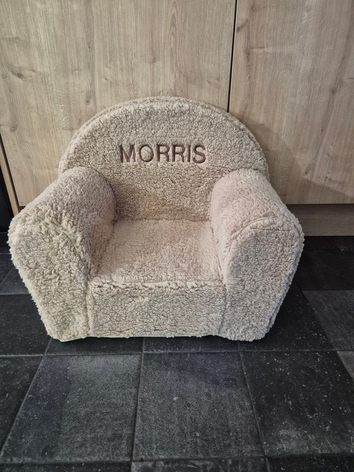 Teddy kinderstoel met geborduurde naam, Strijen, Overige typen, Info@minimuisje.nl, Nieuw