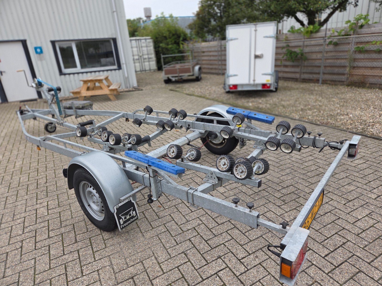Freewheel 1800kg geremde Multiroller , L=6.40m , bj 2022, Watersport en Boten, Minder dan 1500 kg, Gebruikt, Verstelbare verlichting