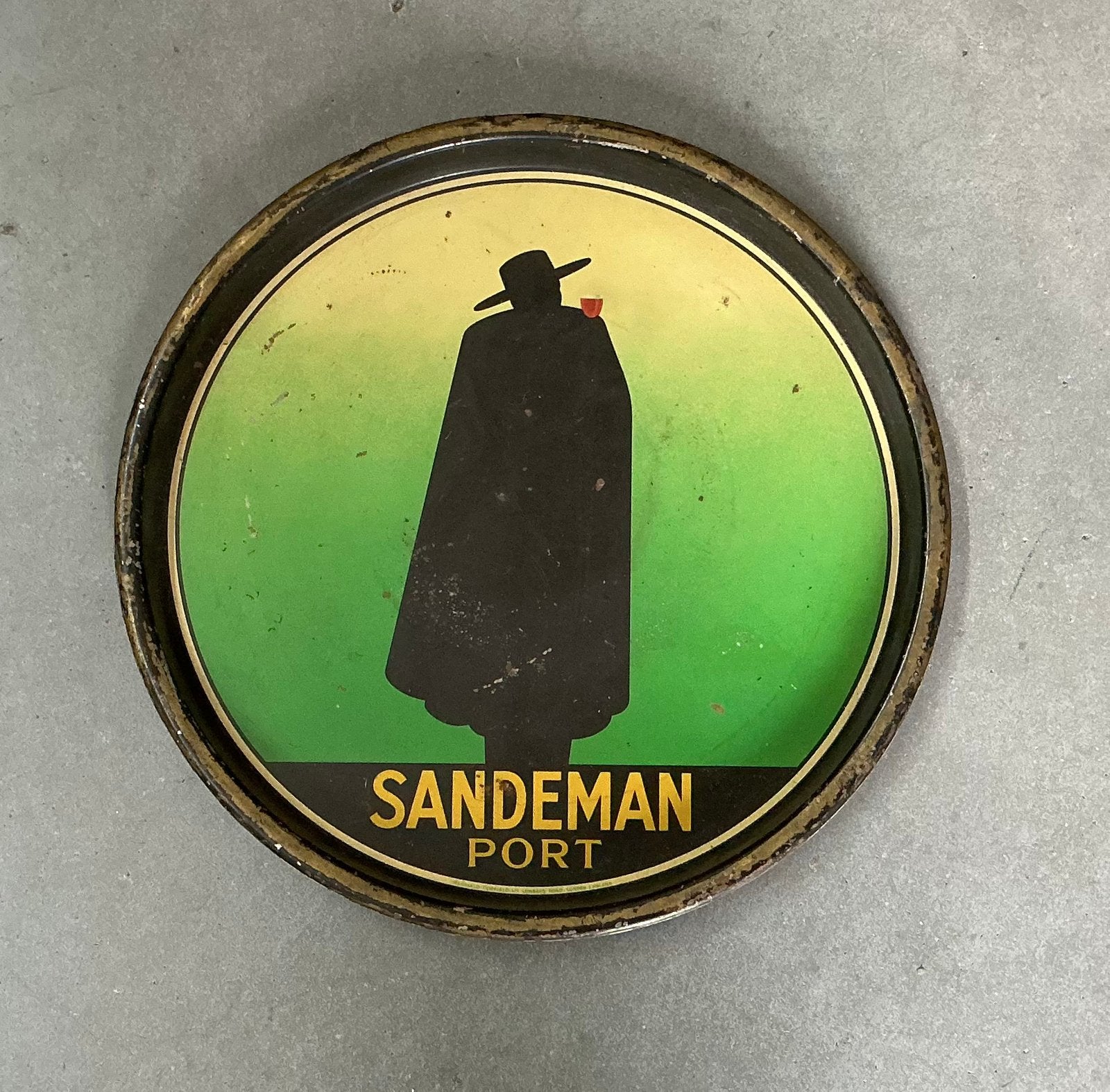 Oud dienblad SANDEMAN PORT, Ophalen of Verzenden, Gebruiksvoorwerp
