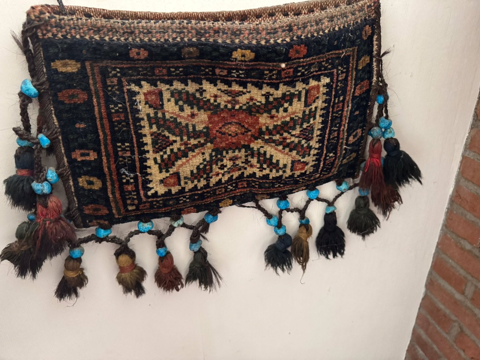 Kamelentas zadeltas handgemaakt Berbers, Ophalen, Nieuw, Vierkant