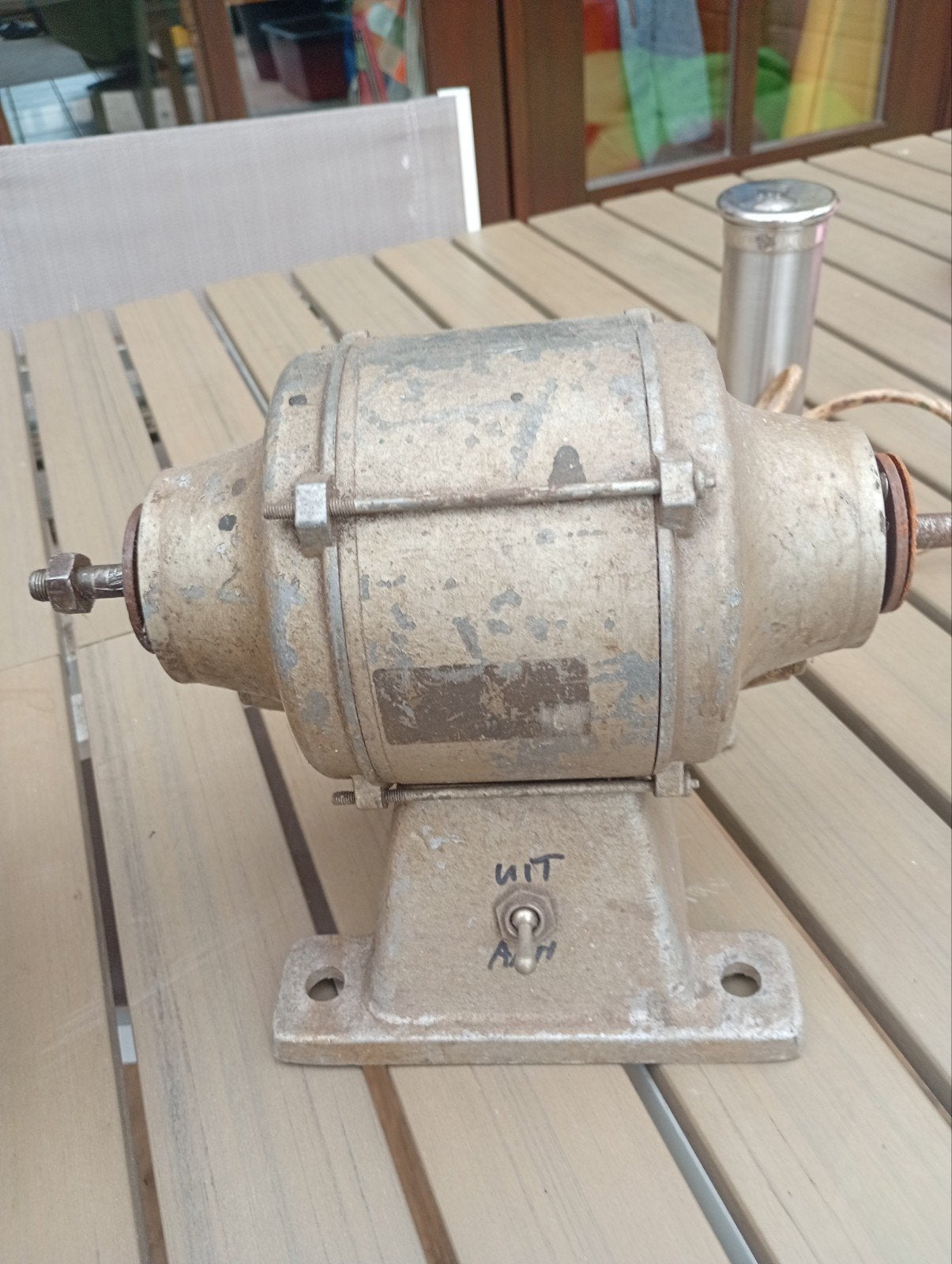 Vintage slijpmachine / polijstmachine, Ophalen of Verzenden, Gebruikt
