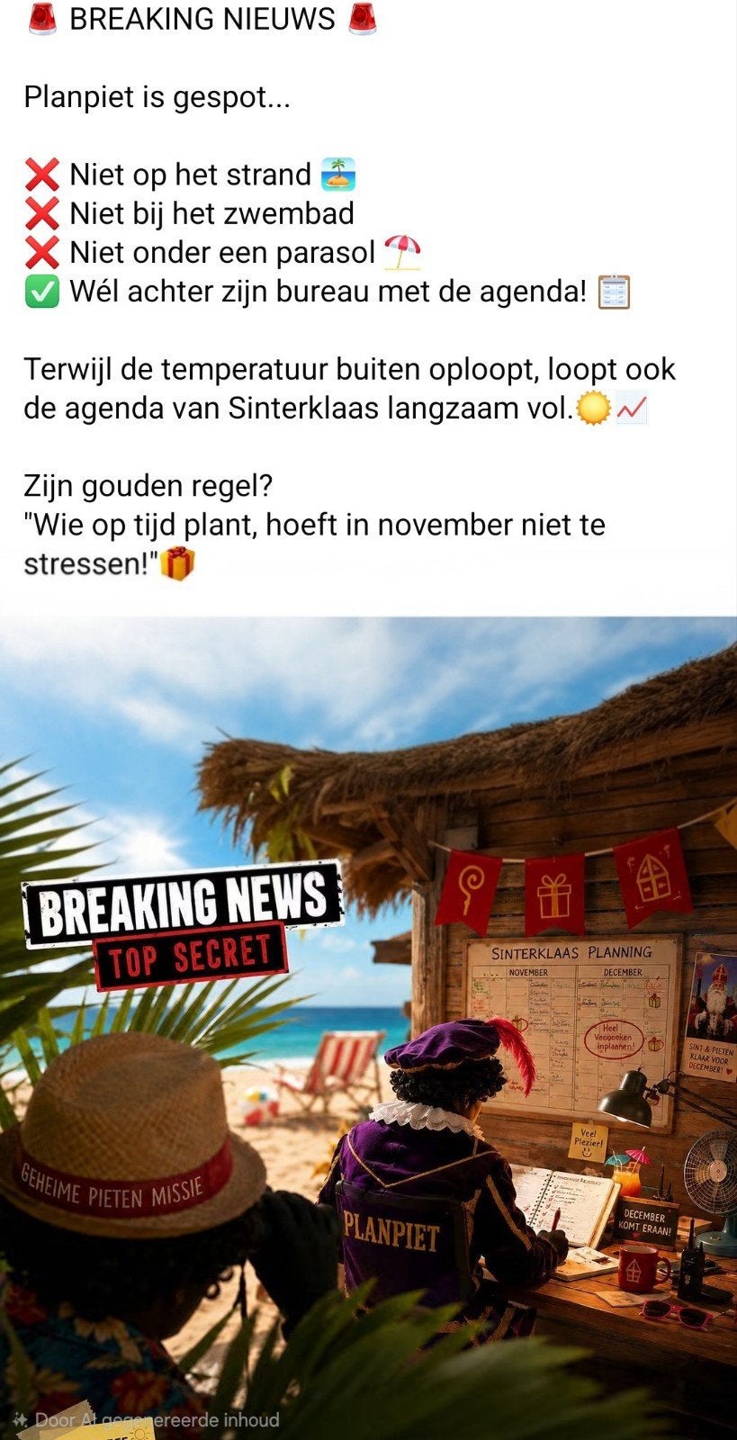 t is nog wat vroeg maar al vol op aan t plannen, Ophalen of Verzenden