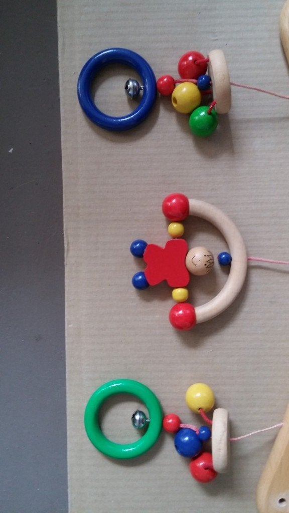 babygym babytrainer hout, Ophalen of Verzenden, Zo goed als nieuw, Babygym