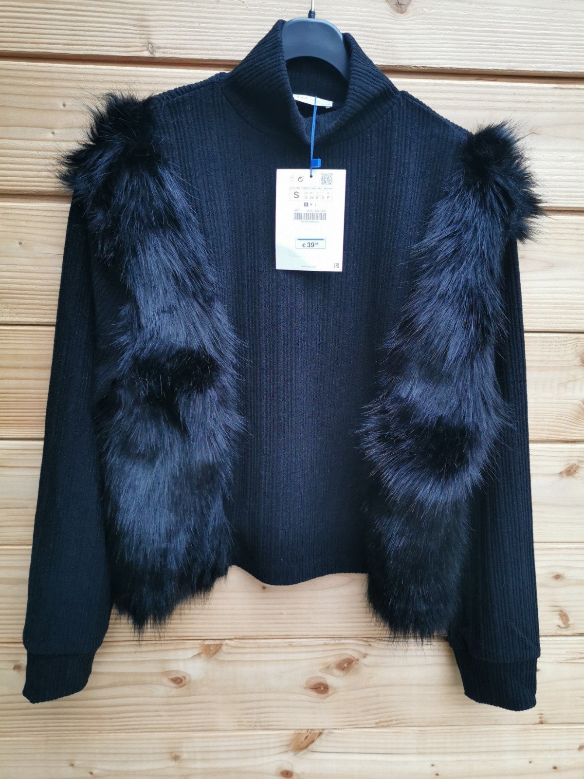 ZARA trui met nepbont mt. S/M, Verzenden, Nieuw, Maat 36 (S), Zara