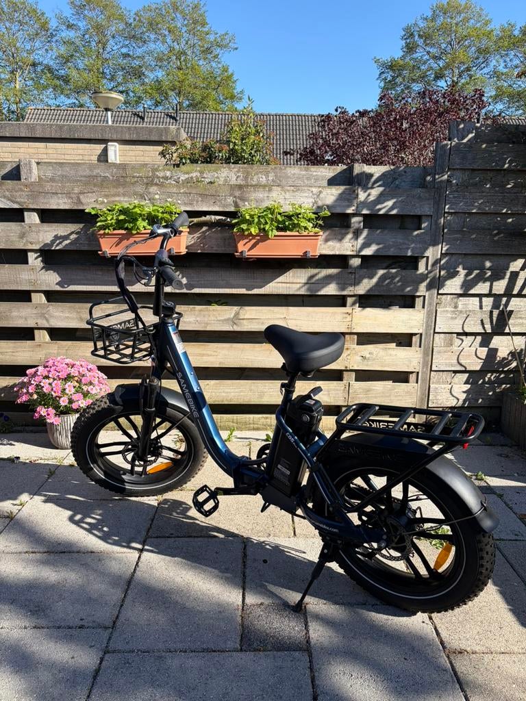SAMEBIKE Opvouwbare elektrische fiets fatbike - 84km gereden, Zo goed als nieuw, 51 tot 55 cm, 50 km per accu of meer, Ophalen
