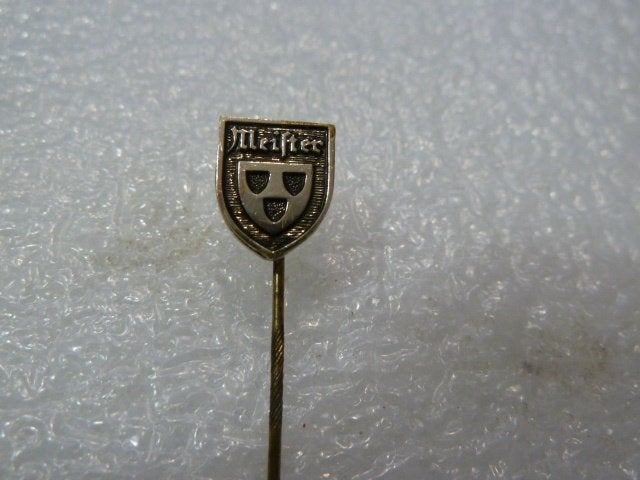 Vintage Meester speldje/pin, Verzamelen, Ophalen of Verzenden, Gebruikt, Overige onderwerpen, Speldje of Pin