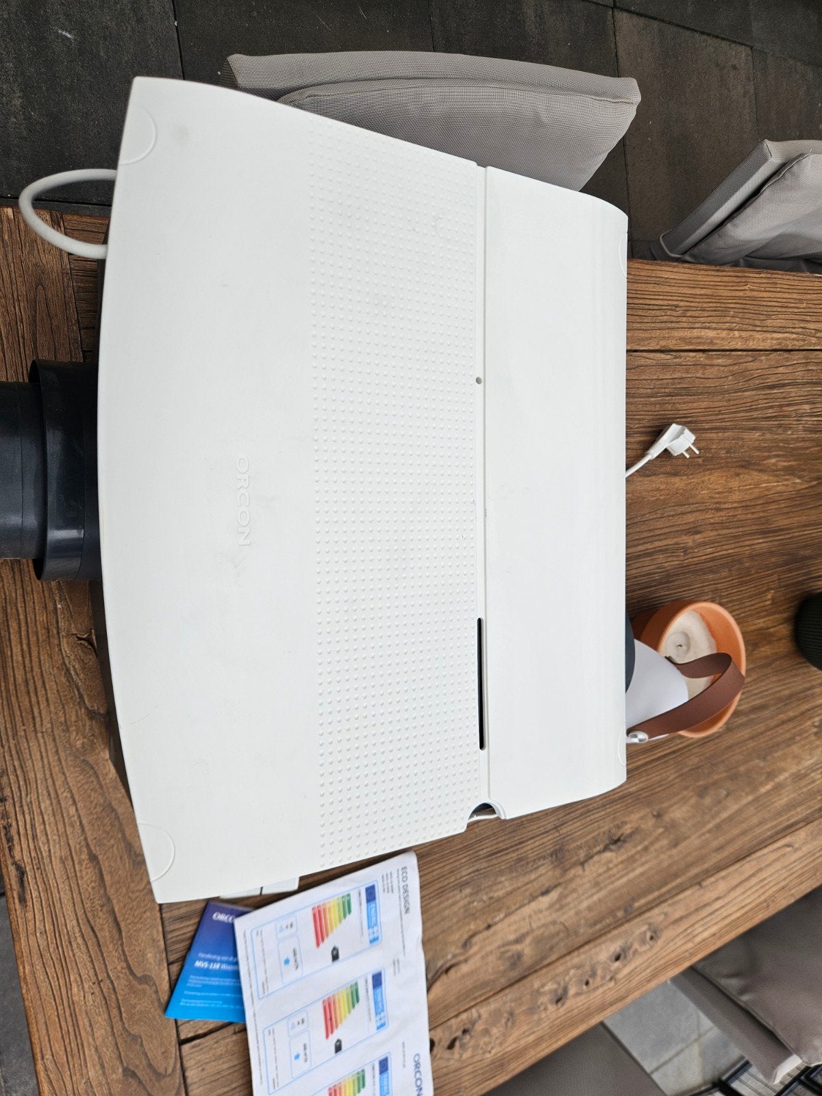 Orcon MVVS-15R mechanische ventilatie-unit met bediening, Ophalen