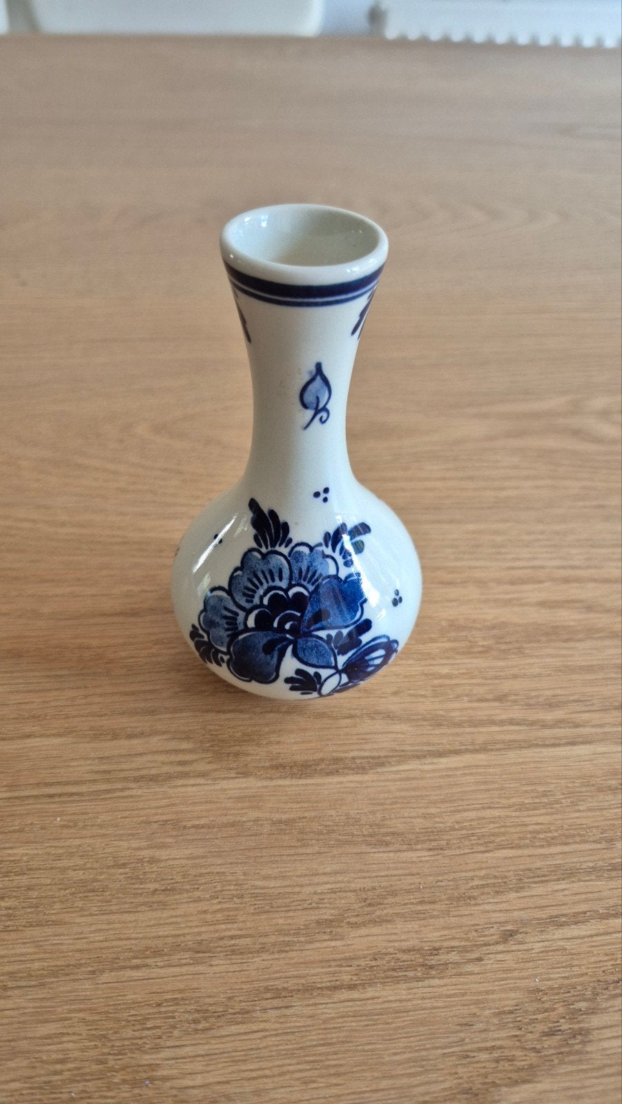 Mooi handgeschilde Delfs blauwe goedewaagen vaas, Antiek en Kunst, Ophalen of Verzenden