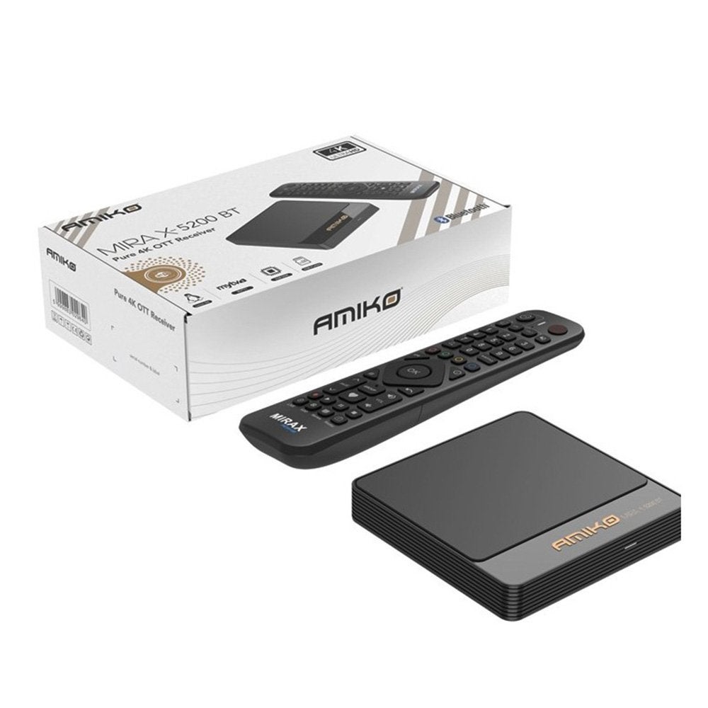 Amiko Mira X-5200 BT Linux TV mediastreamer Bluetooth Nieuw!, Audio, Tv en Foto, Mediaspelers, Ophalen of Verzenden, Nieuw, HDMI