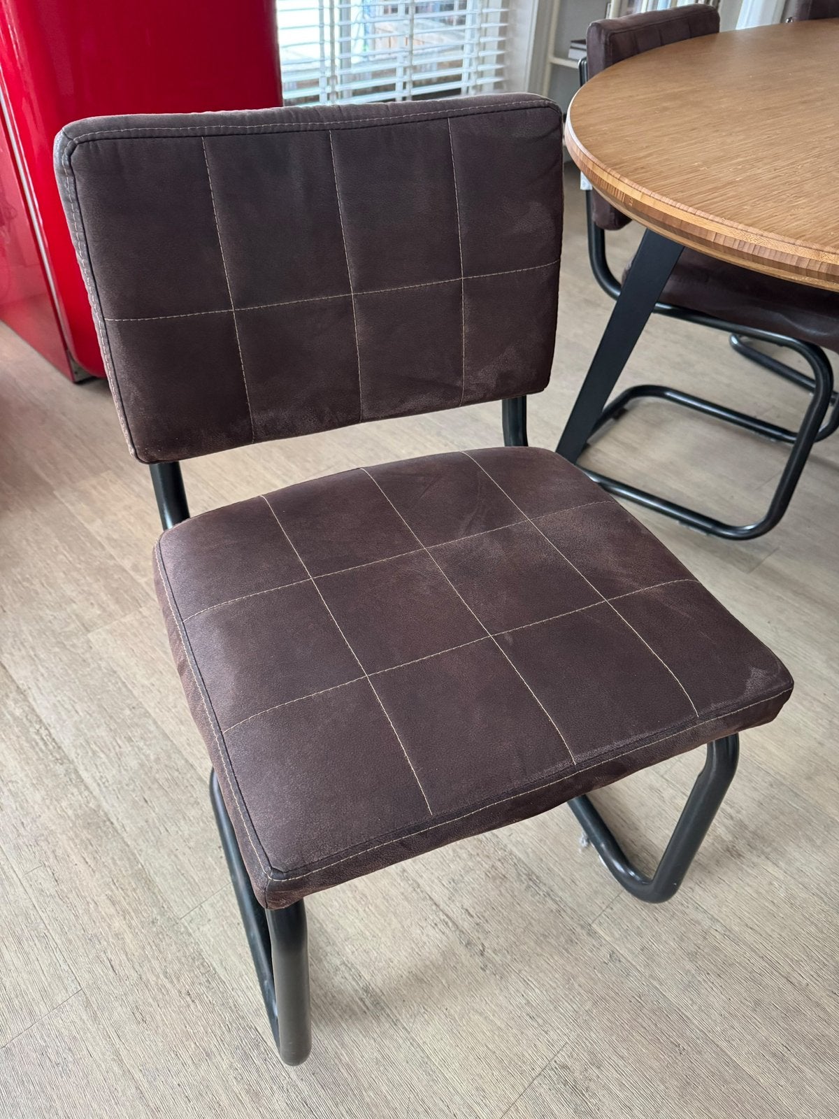 6 eetkamer stoelen, Ophalen, Bruin, Metaal, Vijf, Zes of meer stoelen