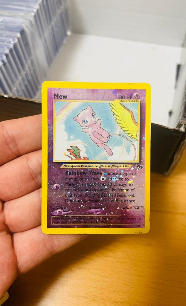 Mew 1/18 Reverse Holo Southern Islands Pokemon, Verzenden, Gebruikt, Losse kaart, Foil