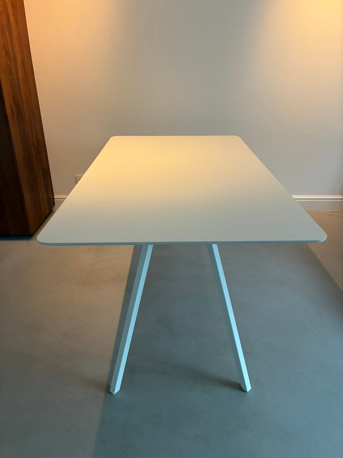 Studio Henk eetkamer tafel 160x90 wit, Ophalen, Zo goed als nieuw, Design, 6 tot 8 stoelen