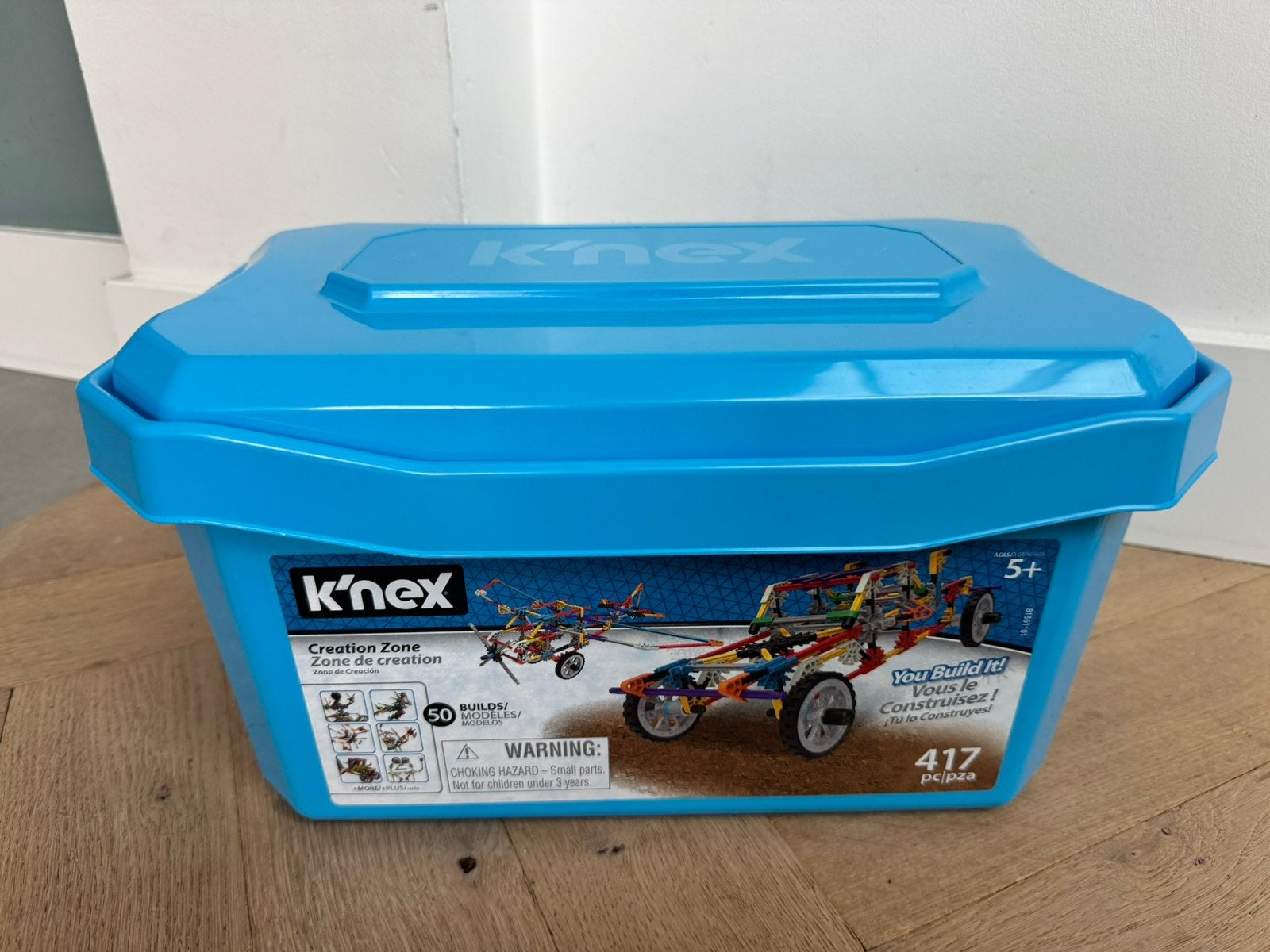 K’nex creation box met 4 extra setjes, Kinderen en Baby's, Speelgoed | Bouwstenen, Ophalen of Verzenden, Zo goed als nieuw, K'nex
