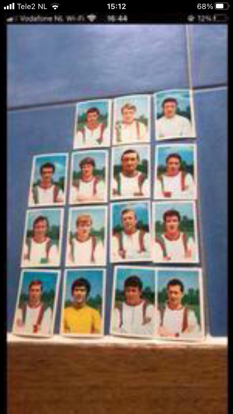 Svv panini vanderhout 1969-1970, Ophalen of Verzenden, Gebruikt, Buitenlandse clubs, Poster, Plaatje of Sticker