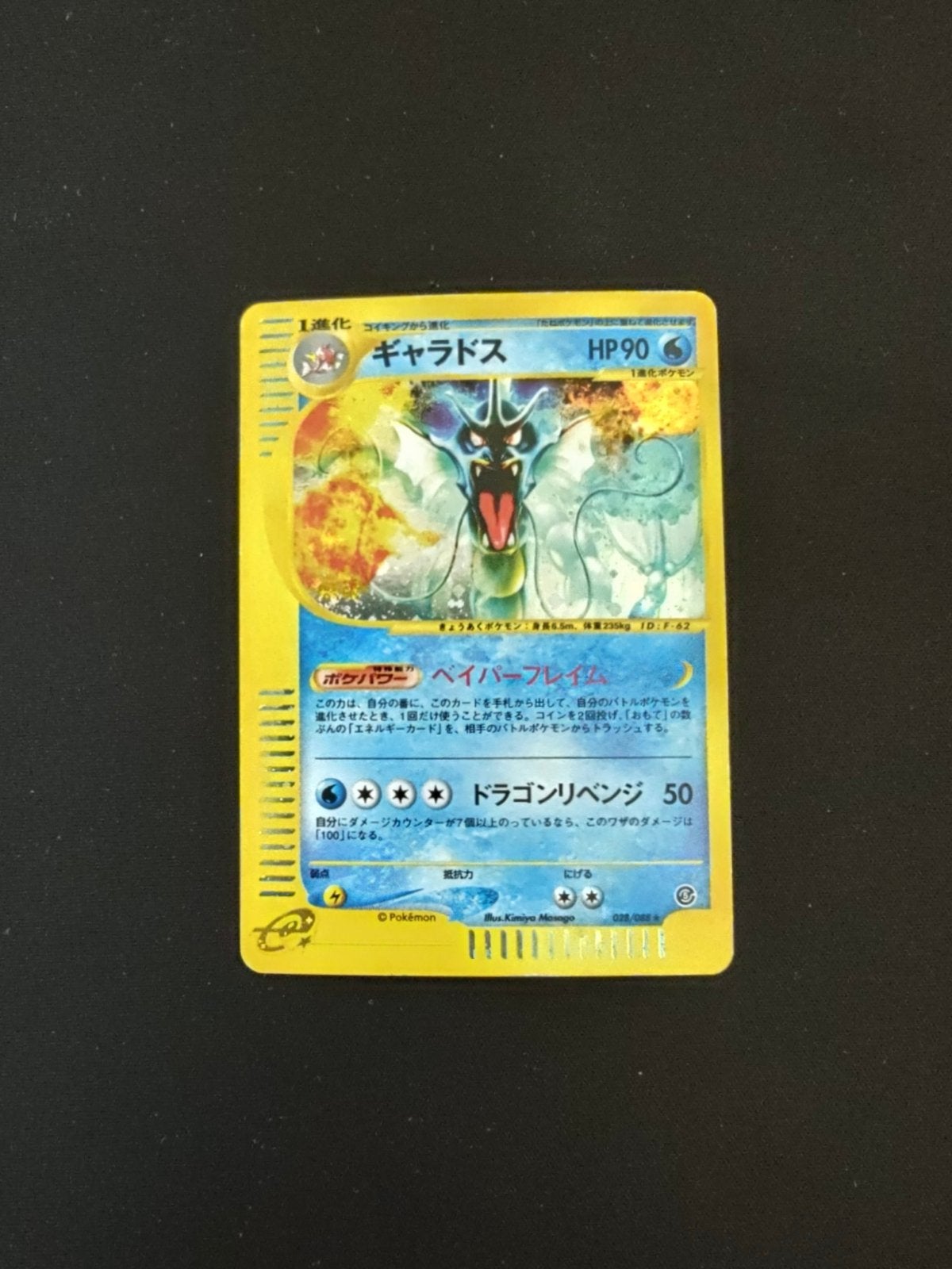 Gyarados Holo Mysterious Mountains Skyridge 028/088 Japans, Ophalen of Verzenden, Zo goed als nieuw, Losse kaart, Foil