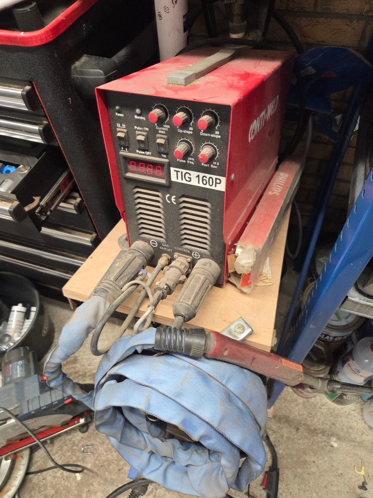 conti weld tig lasapparaat 160A, Ophalen, 150 tot 250 ampère, Tig