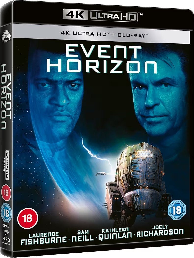 Event Horizon 4K UHD/Ultra HD Blu-Ray UK (Geseald), Ophalen of Verzenden, Nieuw in verpakking, Actie