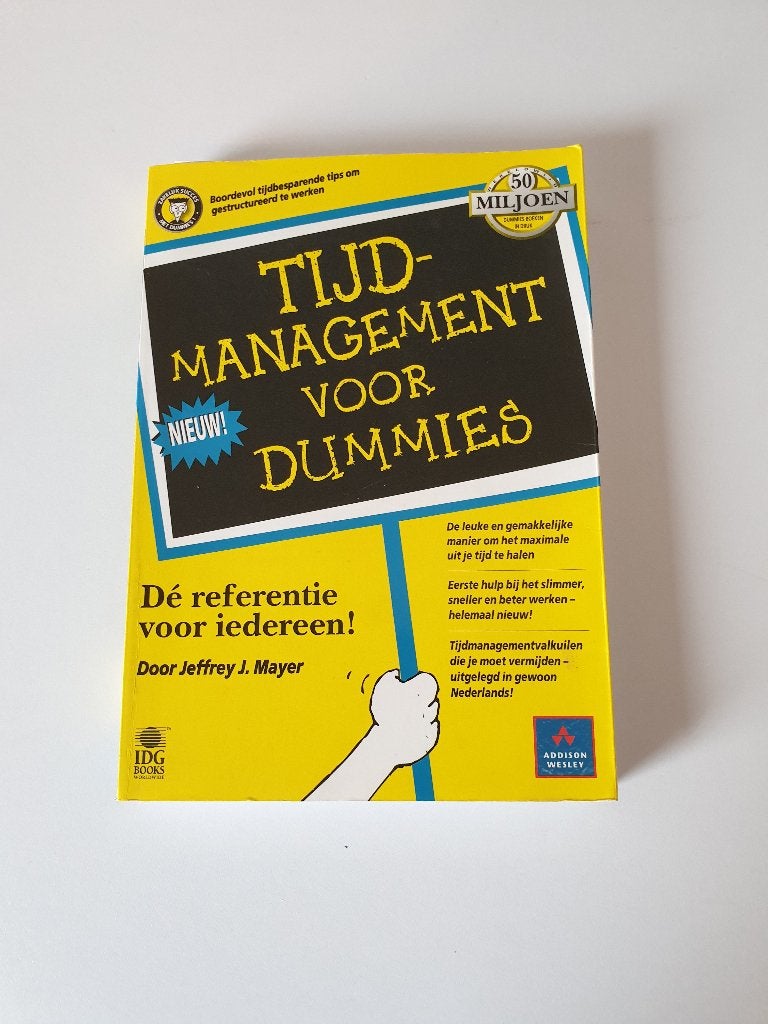 Boek - Tijdmanagement voor Dummies/Time Management, Ophalen of Verzenden, Gelezen, Economie en Marketing