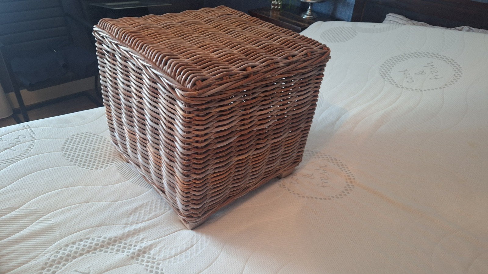 Rotan bijzettafel, Ophalen, Zo goed als nieuw, Minder dan 50 cm, Minder dan 50 cm