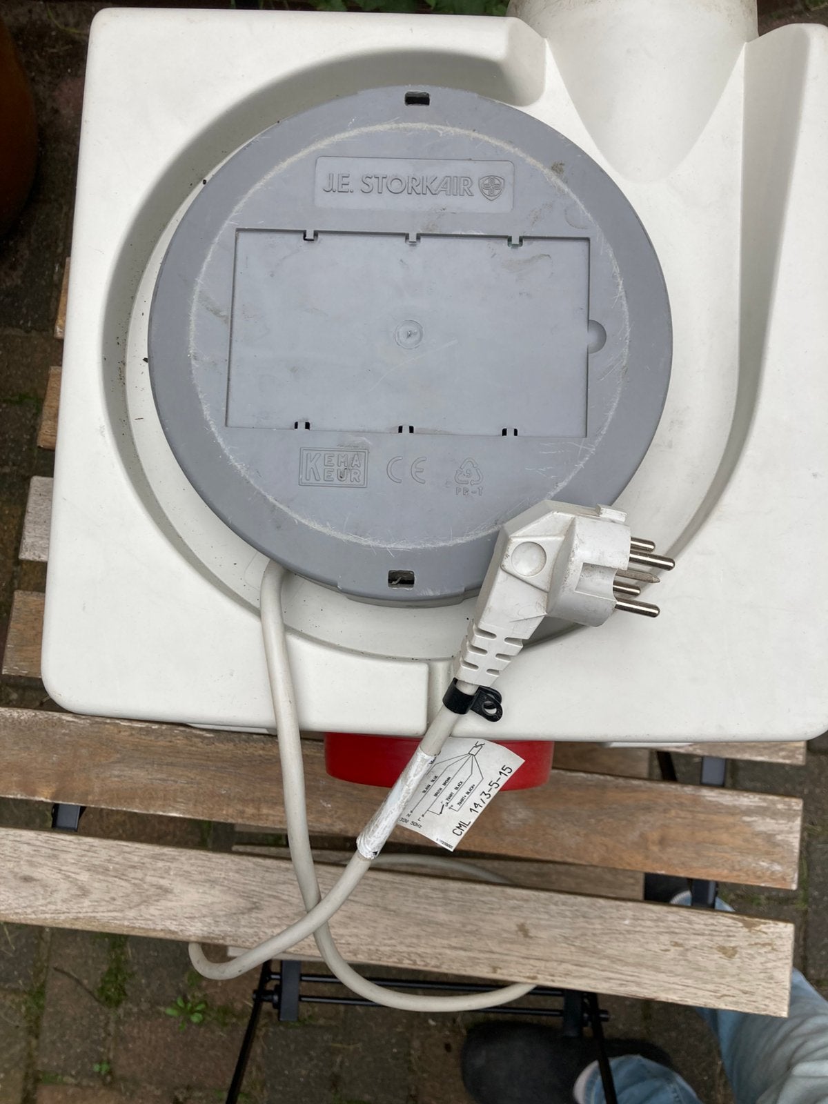 JE Storkair Ventilator/Afzuiger - Gebruikt, Doe-het-zelf en Verbouw, Ventilatie en Afzuiging, Ophalen, Gebruikt, Ventilator en Afzuiger