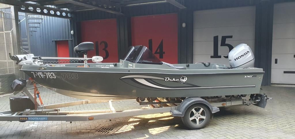 Orka 535 kwx, Watersport en Boten, Ophalen, Polyester, Benzine, Buitenboordmotor